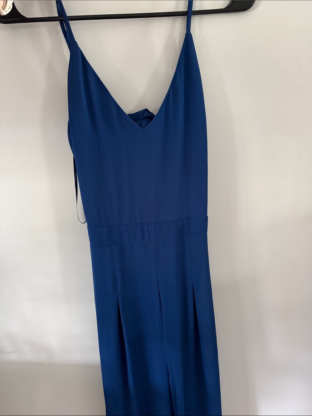 Pink Lily Navy Wide-Leg Jumpsuit